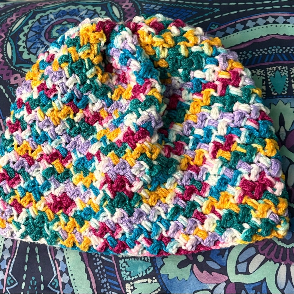 Colorful crochet Beanie